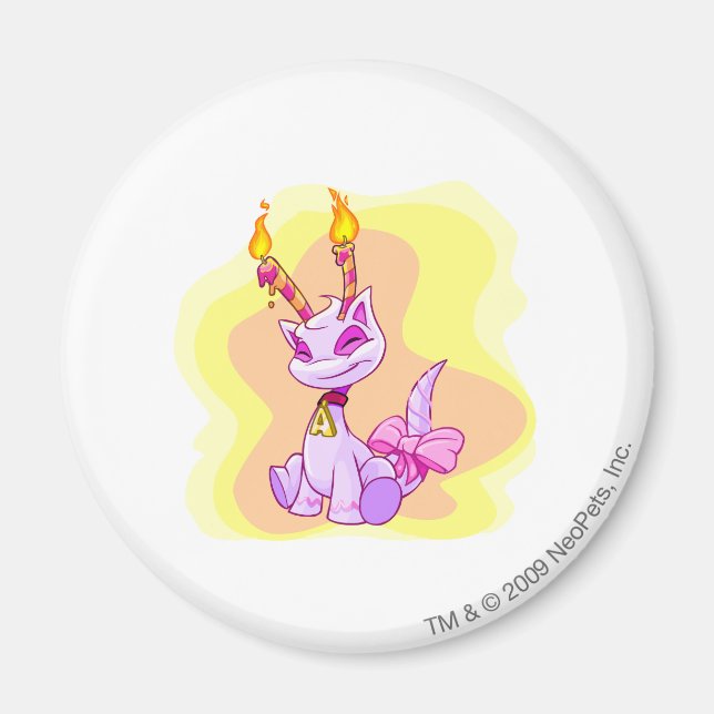 Aimant Anniversaire Aisha (Devant)