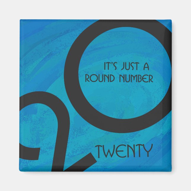 Aimant Anniversaire de la Décennie bleue (Devant)