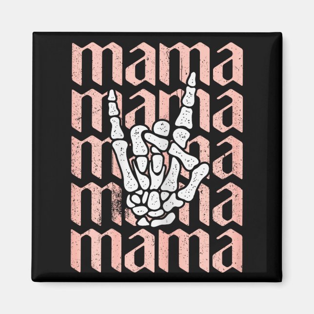 Aimant Anniversaire de maman, cadeaux de rock and roll de (Devant)