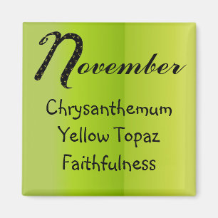 Aimant Anniversaire de novembre
