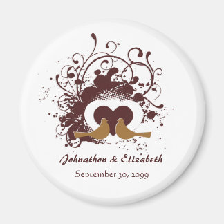 Aimant Anniversaire des Mariages Inséparables Brown tosca