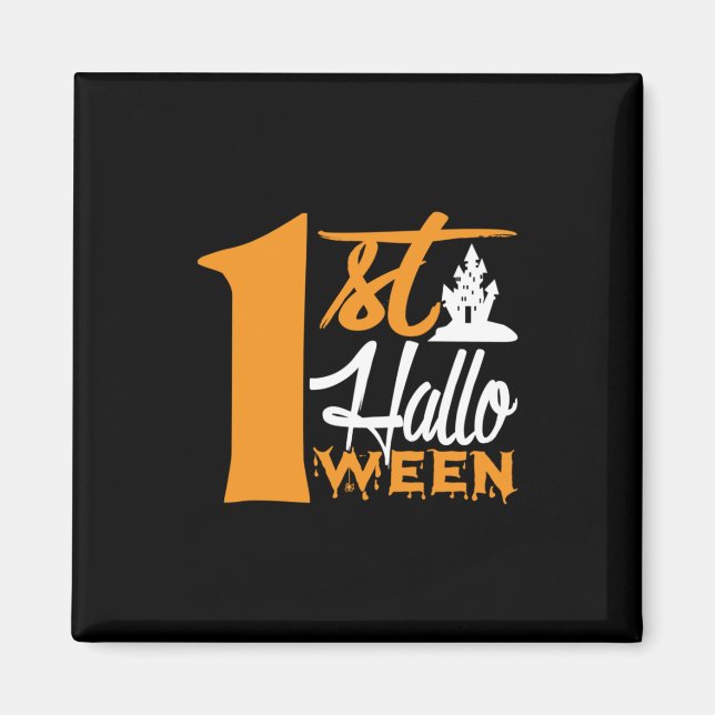 Aimant Anniversaire d'Halloween (Devant)