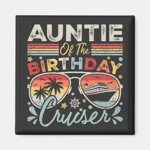 Aimant Anniversaire du Carré de vacances Cruiser