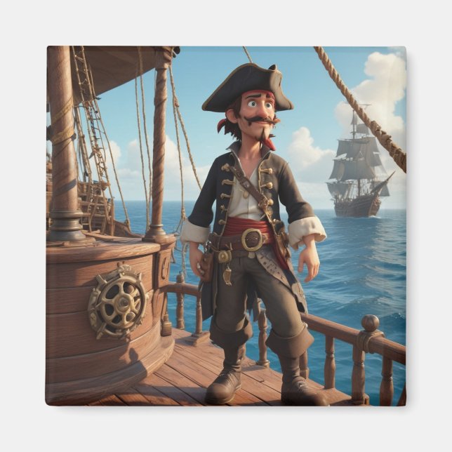 Aimant Anniversaire du Pirate (Devant)