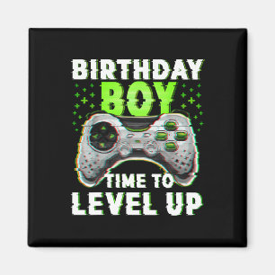 Aimant Anniversaire Garçon Temps Pour Augmenter Jeux Vidé