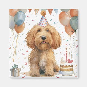 Aimant Anniversaire Goldendoodle Chien
