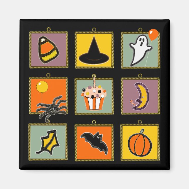 Aimant Anniversaire Halloween (Devant)