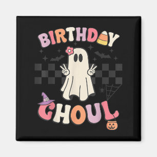 Aimant Anniversaire Halloween Ghoul Fête d'anniversaire