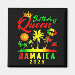Aimant Anniversaire Reine Jamaïque filles voyage 2025 Par