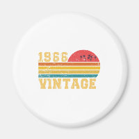 Anniversaire Rétro Vintage Coucher de Soleil 1966