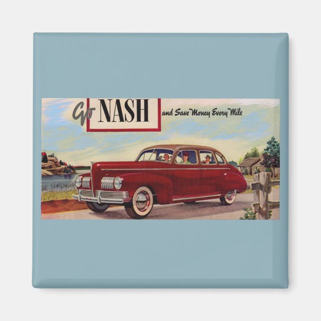 Aimant Annonce automobile Nash 1941 (Devant)