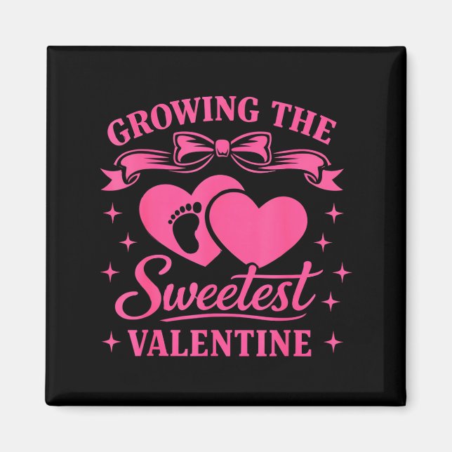 Aimant Annonce de Grossesse Croissance de la Saint-Valent (Devant)