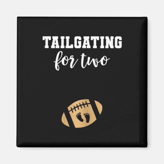 Aimant Annonce de grossesse de Footll en automne par révé (Devant)