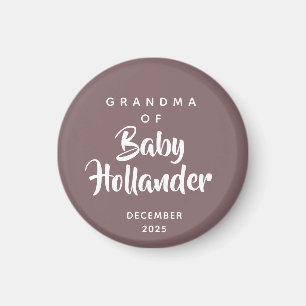 Aimant Annonce de grossesse de grand-mère de bébé