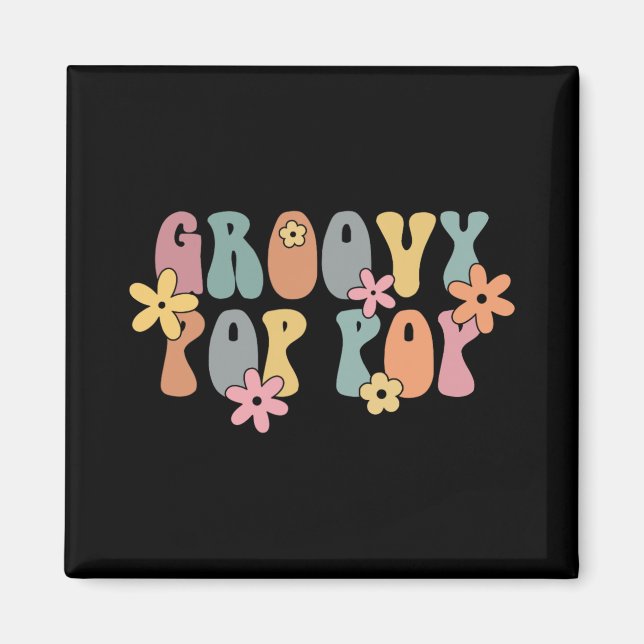 Aimant Annonce de grossesse de nouveau grand-père Groovy  (Devant)