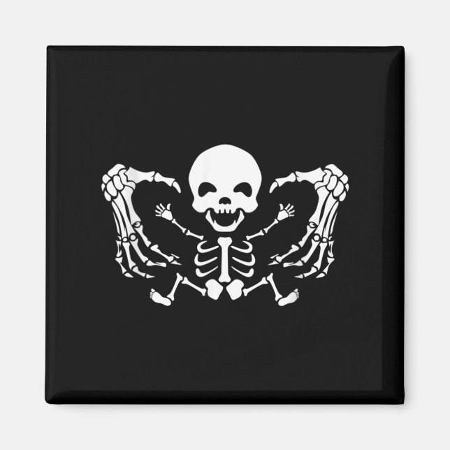 Aimant Annonce de grossesse drôle pour Halloween Bébé (Devant)