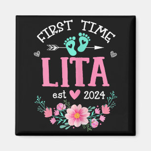 Aimant Annonce de grossesse florale Time Lita Est 2024 W