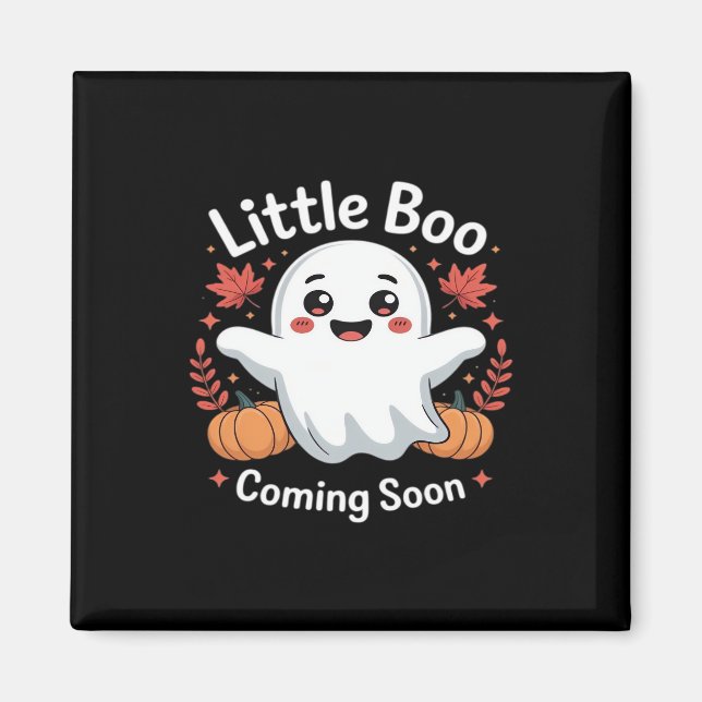 Aimant Annonce de grossesse Halloween mignonne (Devant)