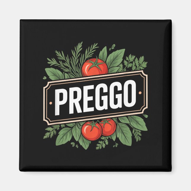 Aimant Annonce de grossesse Sauce pour pâtes Prego Drôle  (Devant)