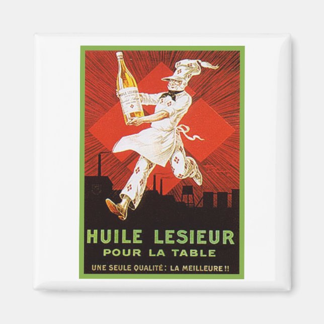 Aimant Annonce Vintage Huile Lesieur (Devant)