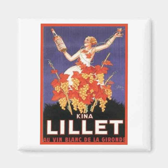 Aimant Annonce Vintage Kina Lillet (Devant)