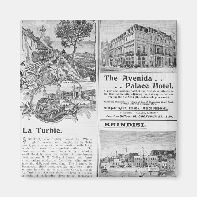 Aimant Annonces pour Le Restaurant La Turbie, (Devant)