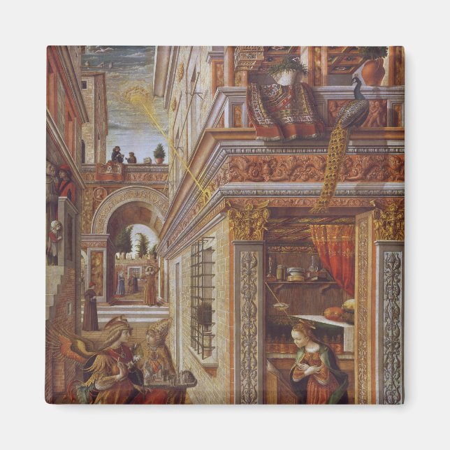 Aimant Annonciation avec saint Émidius, 1486 (Devant)