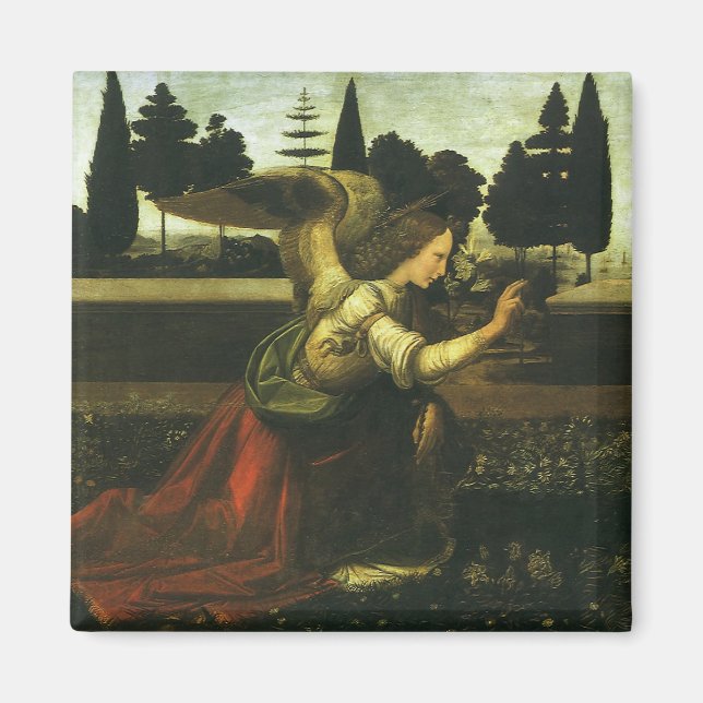 Aimant Annonciation du Seigneur par Léonard de Vinci (Devant)