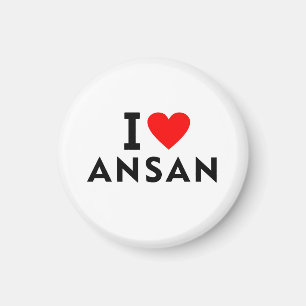 Aimant Ansan Corée du Sud ville d'amour cœur comme voyage