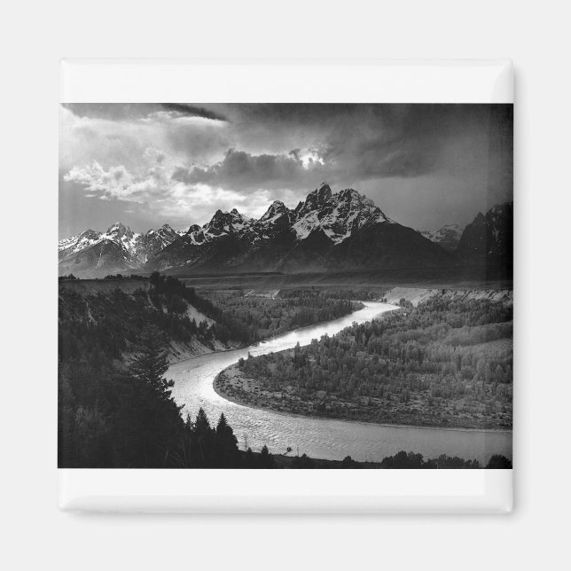 Aimant Ansel Adams The Tetons and the Snake River 1942 (Devant)