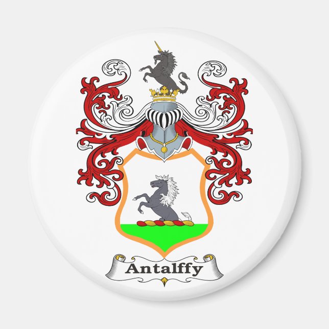 Aimant Antalffy Famille Hongroise Armoiries (Devant)