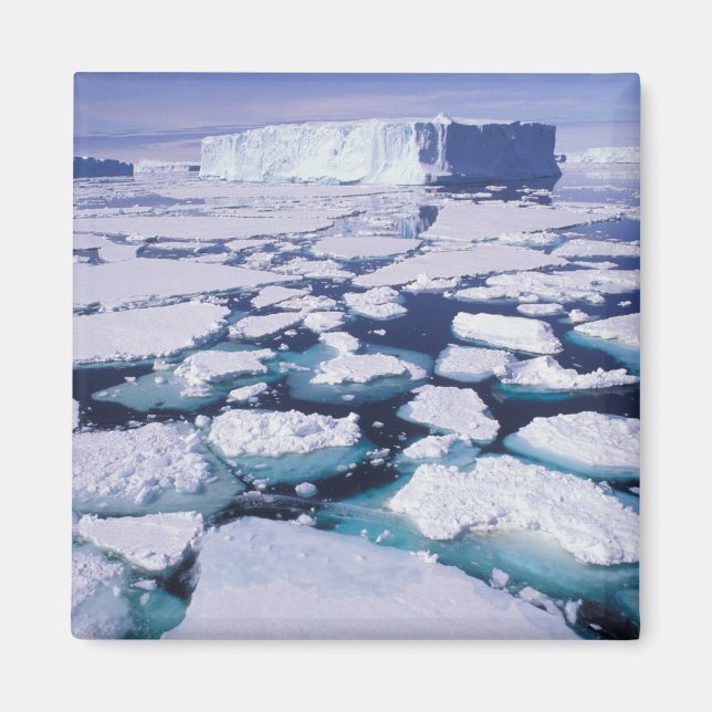 Aimant Antarctique, Écoulement de glace. (Devant)