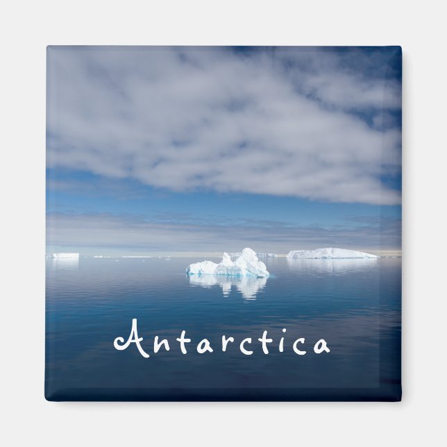Aimant Antarctique paysage photo de glace flottante avec  (Devant)