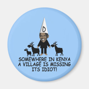 Aimant Anti Obama, idiot de village