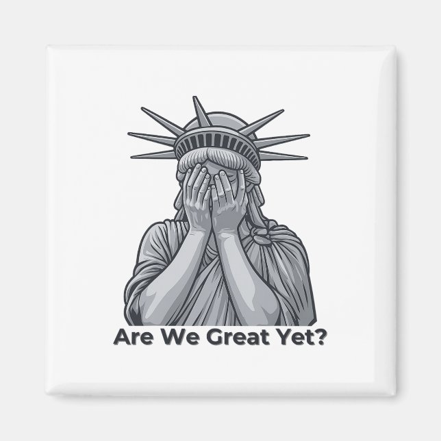 Aimant Anti-trump Sommes-nous déjà grands  (Devant)