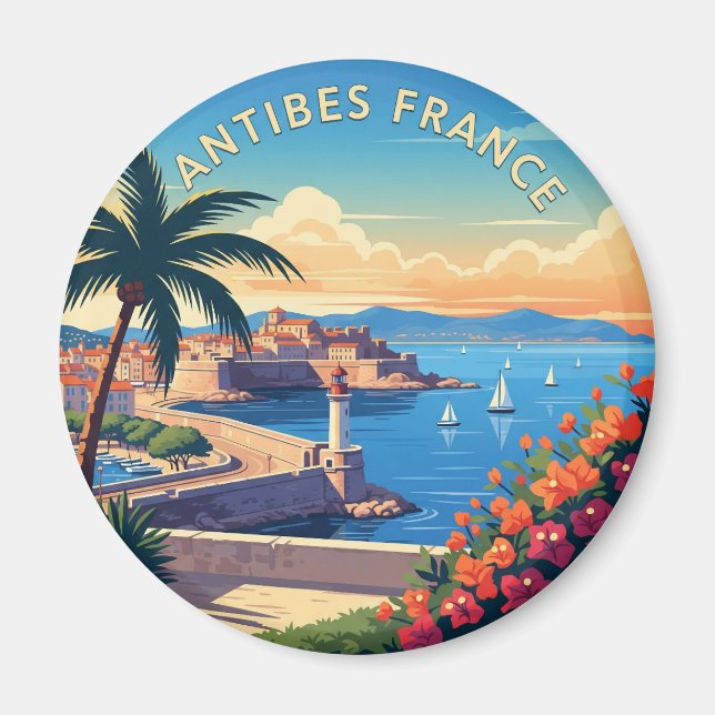 Aimant Antibes France Travel (Devant)