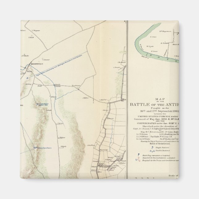 Aimant Antietam, Suffolk, Gettysburg (Devant)