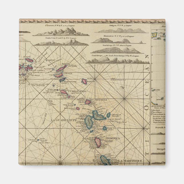 Aimant Antilles, îles Charibbee (Devant)