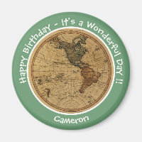 Antique 1786 Western Hemisphere Map Party