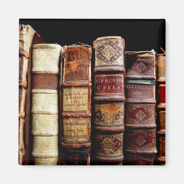 Aimant Antique 18ème siècle Design Livres liants en cuir (Devant)
