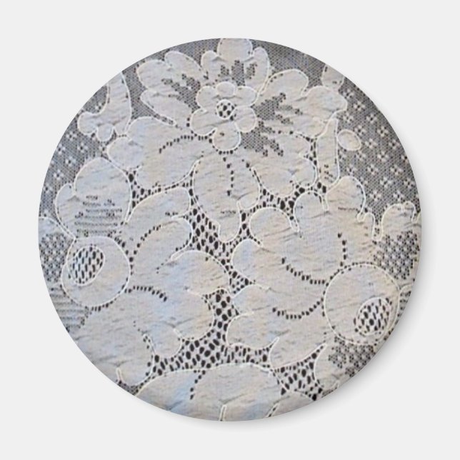 Aimant Antique Alencon Lace Floral (Devant)