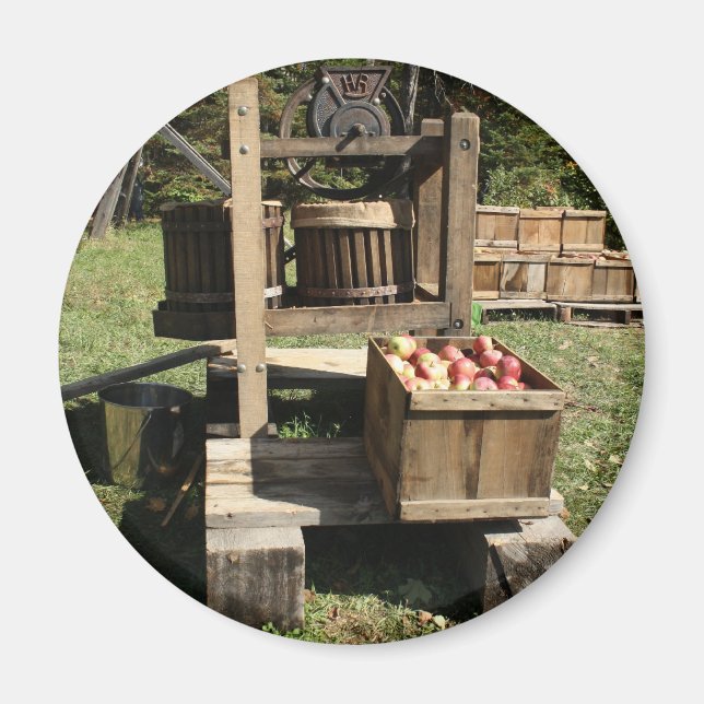 Aimant Antique Apple Cider Press (Devant)