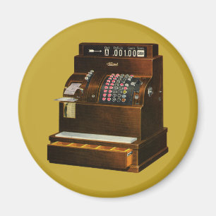 Aimant Antique caisse enregistreuse, commerce de détail V