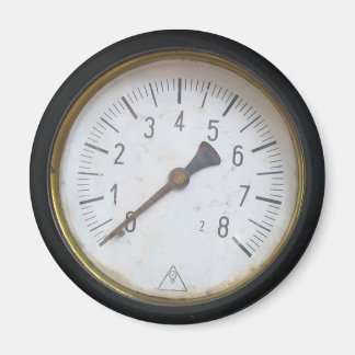 Aimant Antique Compteur de pression ronde Gage Réfrigérat