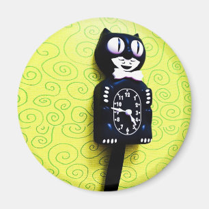 Aimant antique d'horloge de chat de kit