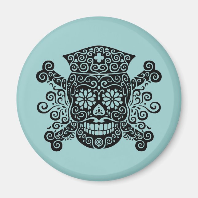 Aimant Antique infirmière pirate (Devant)