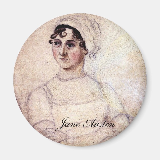 Aimant Antique Jane Austen Portrait (Devant)