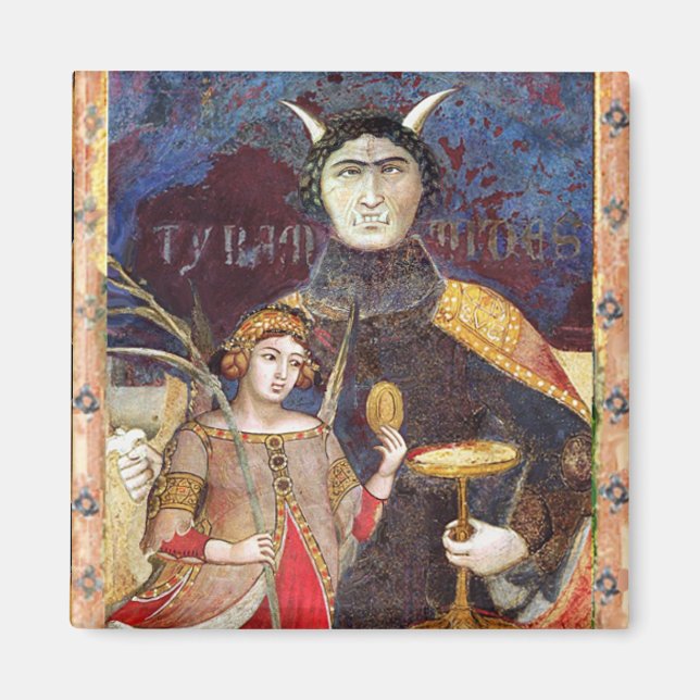 Aimant ANTIQUE RENAISSANCE TAROTS / DEVIL Détails de la r (Devant)