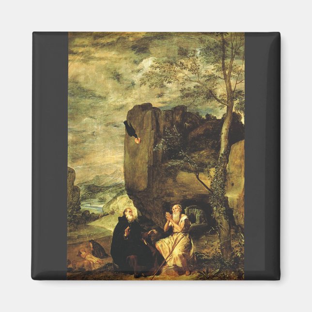 Aimant Antoine le Grand et Paul de Thèbes (Devant)