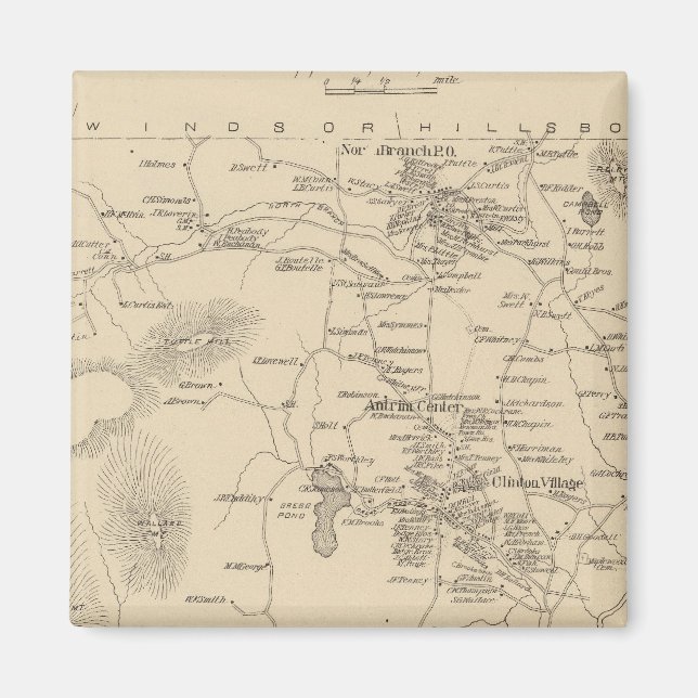 Aimant Antrim, Hillsborough Co (Devant)